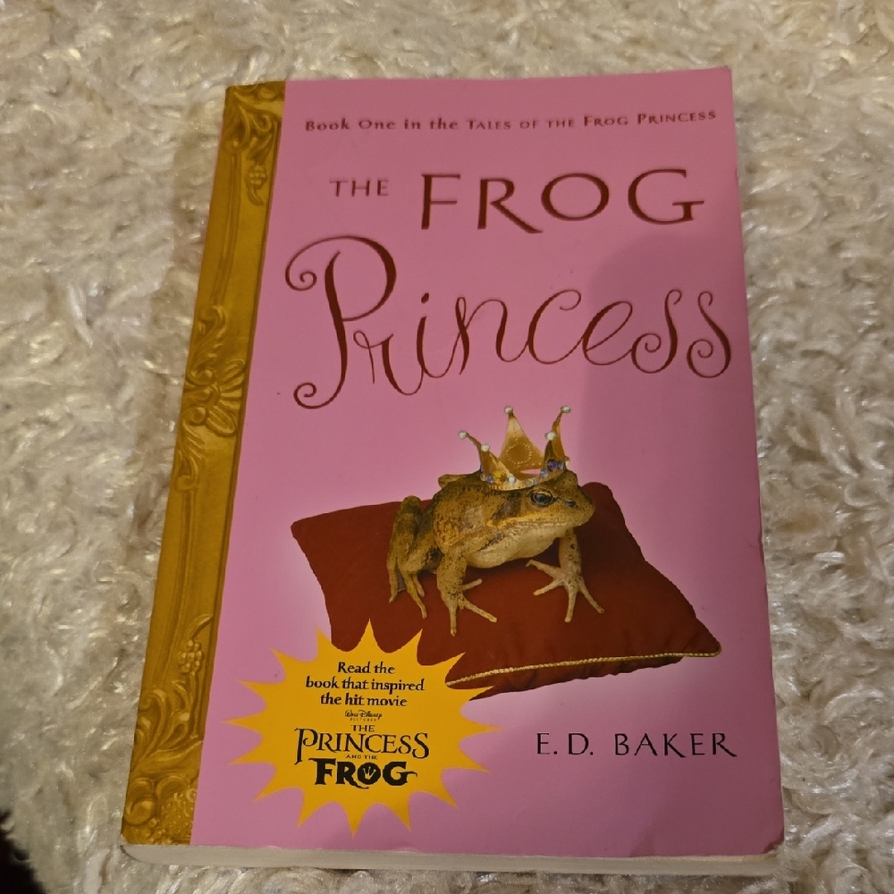 The Frog Princess Book by E.D. Baker - Pink and Gold Cover